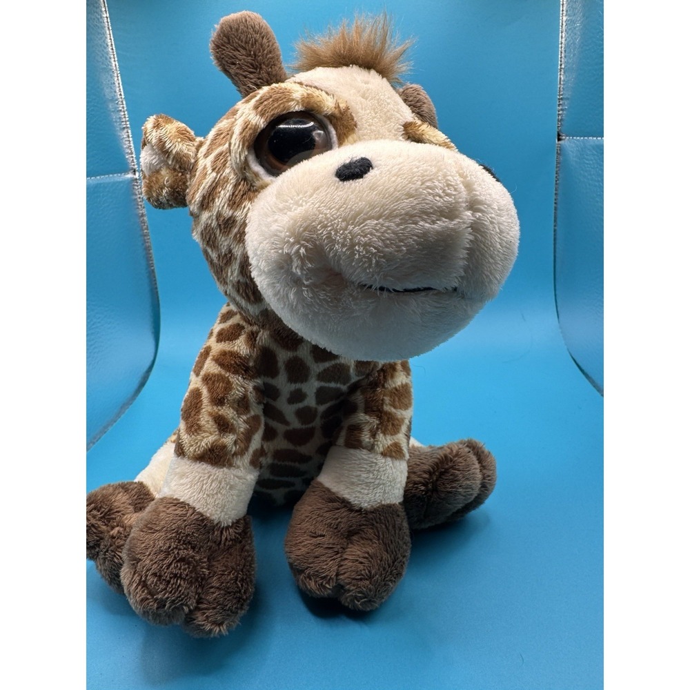 2010 The Petting Zoo 10" Giraffe Plush Stuffed Animal Stuffie Lovey Toy Big Eyes